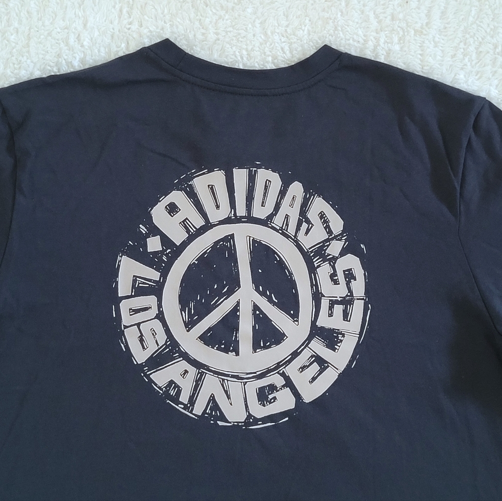 ✨️HP✨️ Adidas Los Angeles🏙 Peace Sign☮️ Tee👕 - NWT - Picture 3 of 13